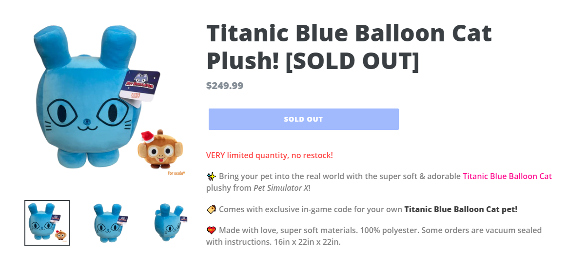 Titanic Blue Balloon Cat – LTkrazy.com