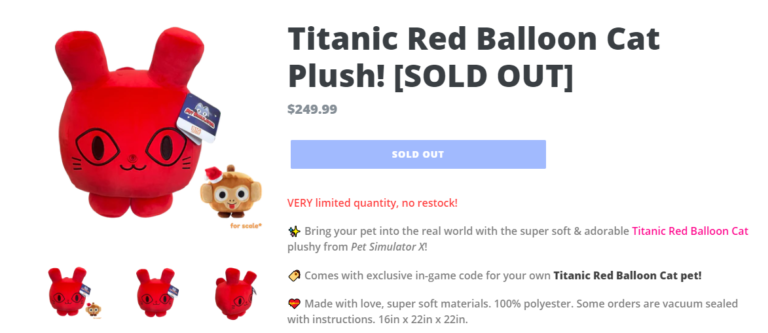 Titanic Red Balloon Cat – LTkrazy.com